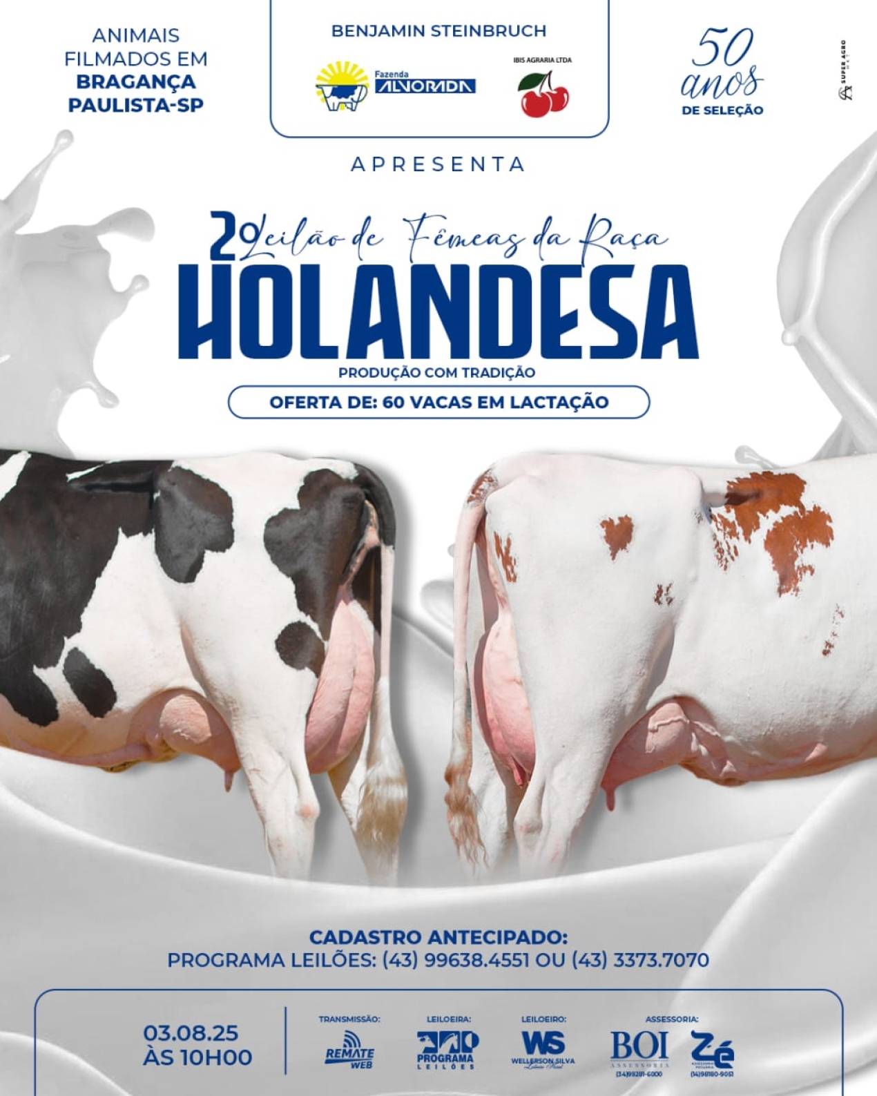 2º Leilão de Fêmeas da Raça Holandesa