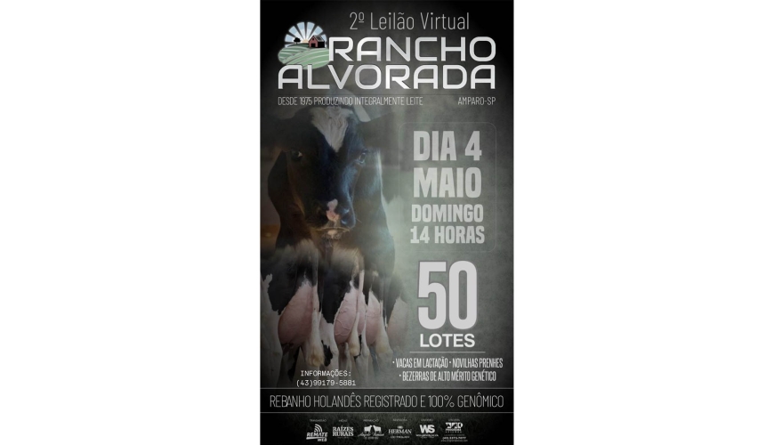2º Leilão Virtual Rancho Alvorada