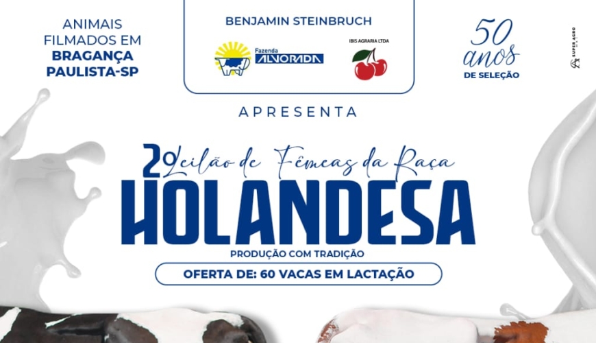 2º Leilão de Fêmeas da Raça Holandesa
